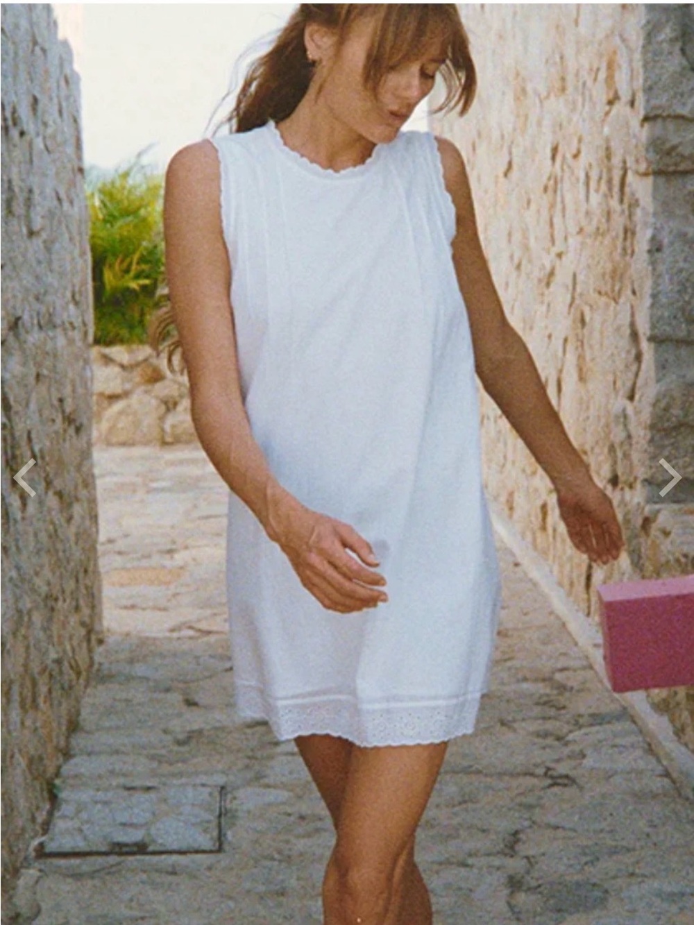 Ciao Lucia EBBA WHITE EMBROIDERED COTTON DRESS - Picture 7 of 9